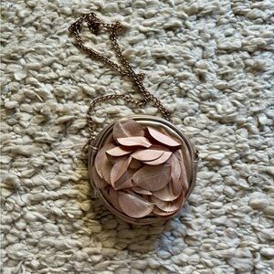 Children’s mini purse rose gold 3D flower